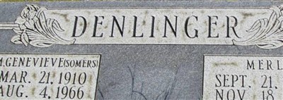 Martha Geneviev Somers Denlinger