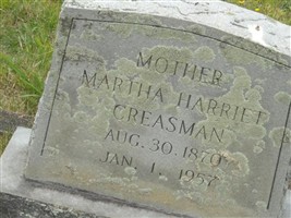 Martha Harriet Stevenson Creasman Martha Harriet Stevenson Creasman