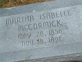 Martha Isabelle McCormick Martha Isabelle McCormick