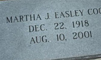 Martha J. Easley Cook