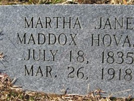 Martha Jane Maddox Hovas