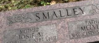 Martha Joanna "Josie" Goode Smalley Martha Joanna "Josie" Goode Smalley