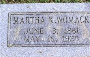 Martha K. Womack Martha K. Womack