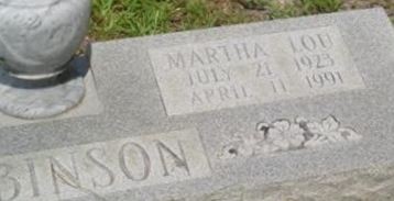 Martha Lou Robinson Martha Lou Robinson