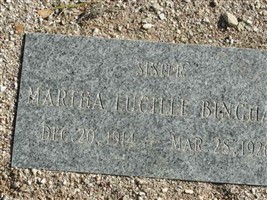 Martha Lucille Bingham Martha Lucille Bingham
