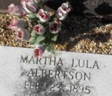 Martha Lula Albertson Martha Lula Albertson