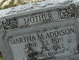 Martha M Addison Martha M Addison