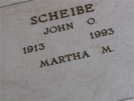 Martha M. Scheibe Martha M. Scheibe