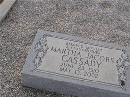 Martha Mae Jacobs Cassady Martha Mae Jacobs Cassady
