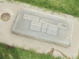 Martha J "Mattie" Davis Nicholson