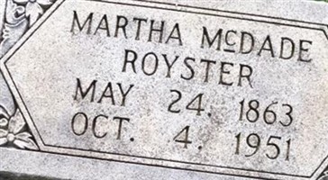 Martha McDade Royster Martha McDade Royster