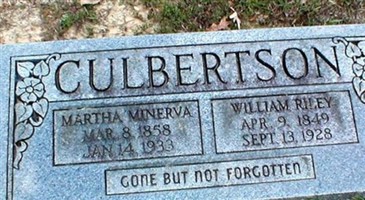 Martha Minerva Culbertson Martha Minerva Culbertson