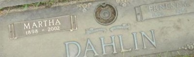 Martha Minna Emma Bahnfleth Dahlin Martha Minna Emma Bahnfleth Dahlin