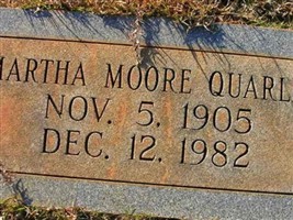 Martha Moore Quarles Martha Moore Quarles