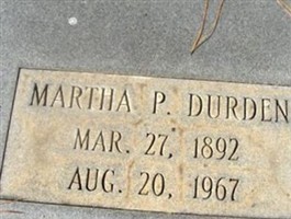 Martha P. Durden Martha P. Durden