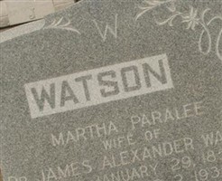 Martha (Paralee) Watson