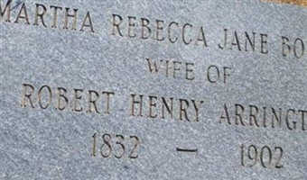 Martha Rebecca Jane Bobbitt Arrington Martha Rebecca Jane Bobbitt Arrington
