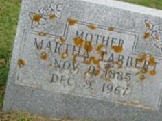 Martha TABBERT Martha TABBERT