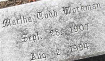 Martha Todd Workman Martha Todd Workman