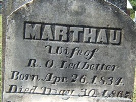 Martha Ursula Searcy Ledbetter Martha Ursula Searcy Ledbetter