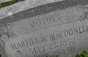 Martha W MacDonell Martha W MacDonell