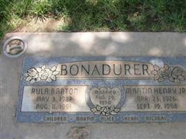 Martin Henry Bonadurer, Jr