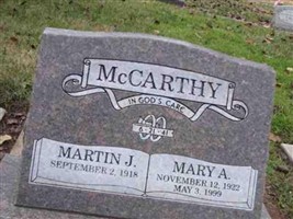 Martin J McCarthy Martin J McCarthy