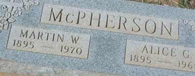 Martin W McPherson