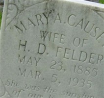 Mary A. Causey Felder Mary A. Causey Felder