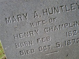 Mary A Huntley Champlin Mary A Huntley Champlin