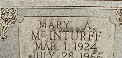 Mary A. McInturff