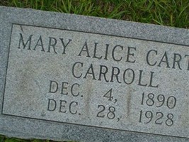 Mary Alice Carter Carroll Mary Alice Carter Carroll