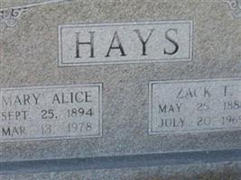 Mary Alice Hays