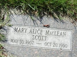 Mary Alice MacLean Scott
