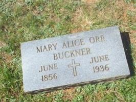 Mary Alice Orr Buckner