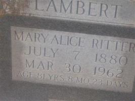 Mary Alice Ritter Lambert