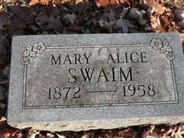 Mary Alice Swaim Mary Alice Swaim