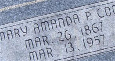 Mary Amanda Pingree Cook Mary Amanda Pingree Cook