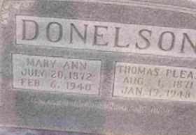 Mary Ann Anderson Donelson Mary Ann Anderson Donelson