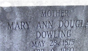 Mary Ann Douglas Dowling