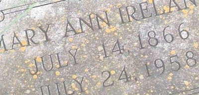 Mary Ann Ireland Mary Ann Ireland