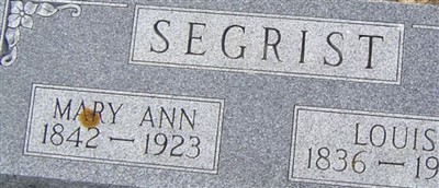 Mary Ann Joice Segrist Mary Ann Joice Segrist