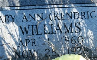 Mary Ann Kendrick Williams Mary Ann Kendrick Williams