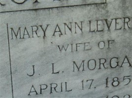 Mary Ann Leverett Morgan Mary Ann Leverett Morgan