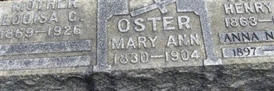 Mary Ann Oster Mary Ann Oster
