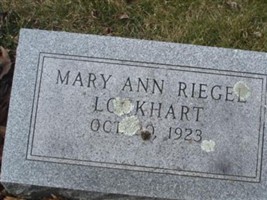 Mary Ann Riegel Lockhart Mary Ann Riegel Lockhart