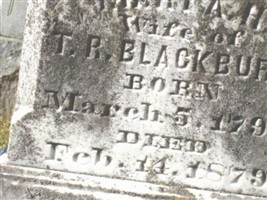 Mary Ann H. Wright Blackburn Mary Ann H. Wright Blackburn