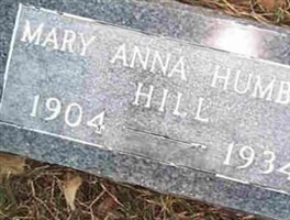Mary Anna (Humbert) Hill Mary Anna (Humbert) Hill