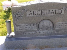 Mary Asenath Udy Archibald