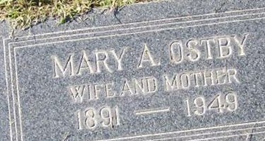 Mary Aurora Neimenen Ostby Mary Aurora Neimenen Ostby